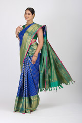 Blue And Green  Kanjeevaram Sareeuntitled (7 of 10)